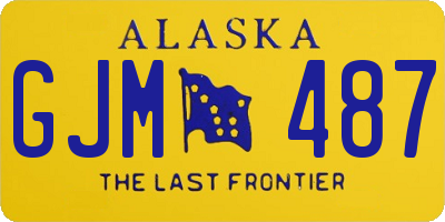 AK license plate GJM487