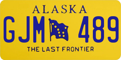 AK license plate GJM489