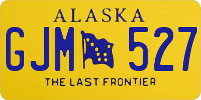 AK license plate GJM527