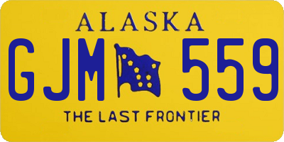 AK license plate GJM559