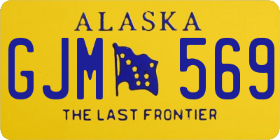 AK license plate GJM569