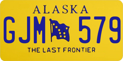 AK license plate GJM579