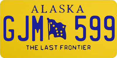 AK license plate GJM599