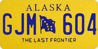 AK license plate GJM604
