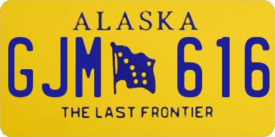 AK license plate GJM616