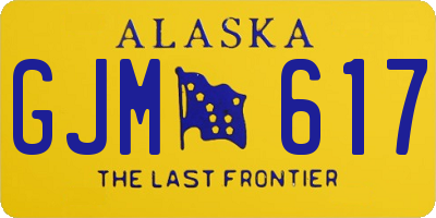 AK license plate GJM617