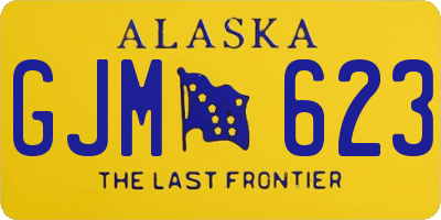 AK license plate GJM623