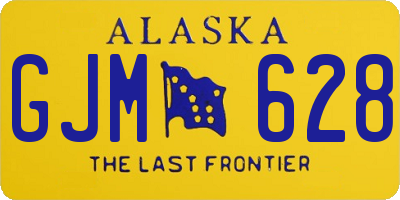 AK license plate GJM628