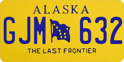 AK license plate GJM632