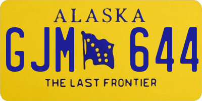 AK license plate GJM644