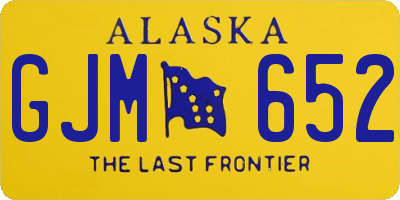 AK license plate GJM652