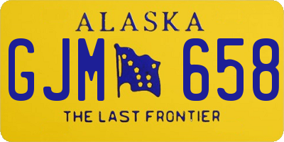AK license plate GJM658