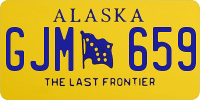 AK license plate GJM659