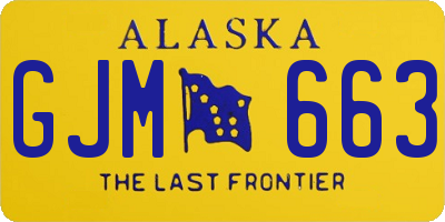 AK license plate GJM663