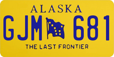 AK license plate GJM681