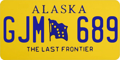 AK license plate GJM689