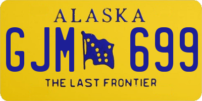 AK license plate GJM699