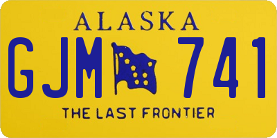 AK license plate GJM741