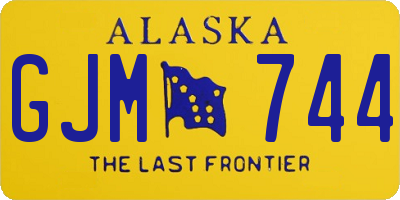 AK license plate GJM744