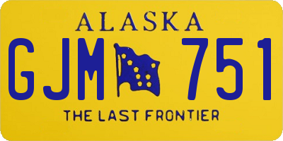 AK license plate GJM751