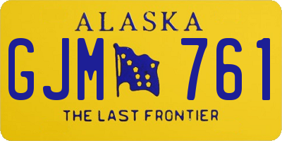 AK license plate GJM761