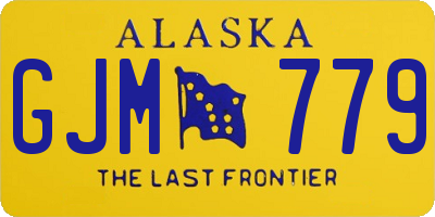 AK license plate GJM779