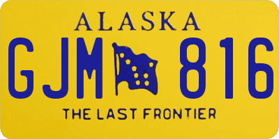 AK license plate GJM816