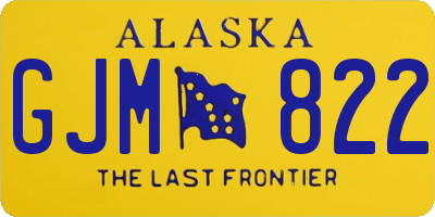AK license plate GJM822