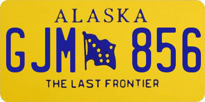 AK license plate GJM856