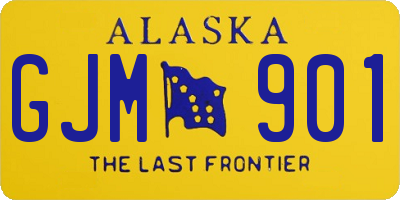 AK license plate GJM901