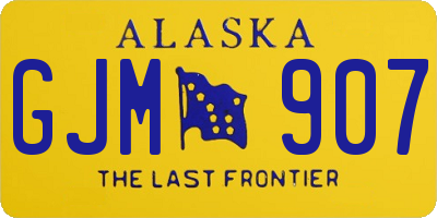 AK license plate GJM907
