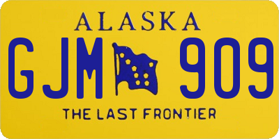 AK license plate GJM909