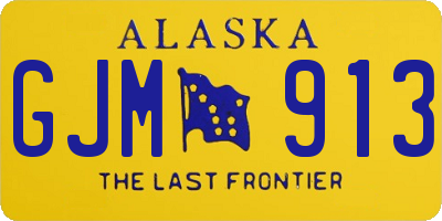 AK license plate GJM913