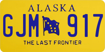 AK license plate GJM917