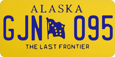 AK license plate GJN095