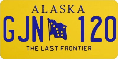 AK license plate GJN120