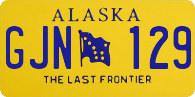 AK license plate GJN129