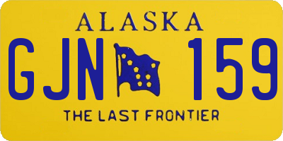 AK license plate GJN159