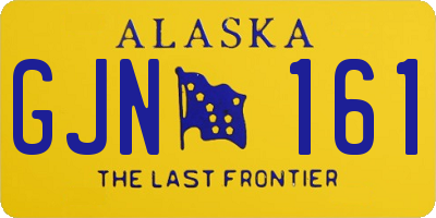 AK license plate GJN161