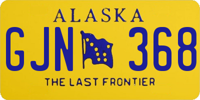 AK license plate GJN368