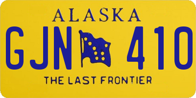AK license plate GJN410