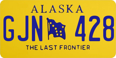 AK license plate GJN428