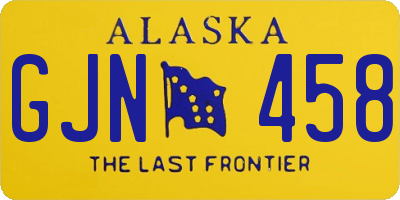 AK license plate GJN458