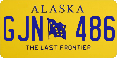 AK license plate GJN486