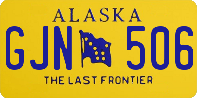 AK license plate GJN506