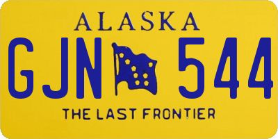 AK license plate GJN544
