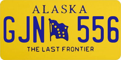 AK license plate GJN556