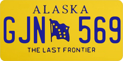 AK license plate GJN569