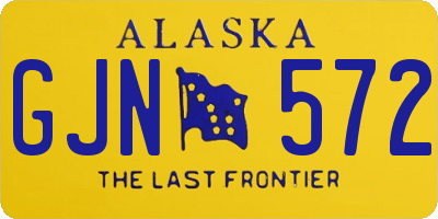 AK license plate GJN572