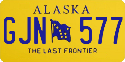 AK license plate GJN577